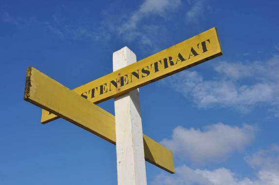 Placas de rua em Paramaribo, no Suriname